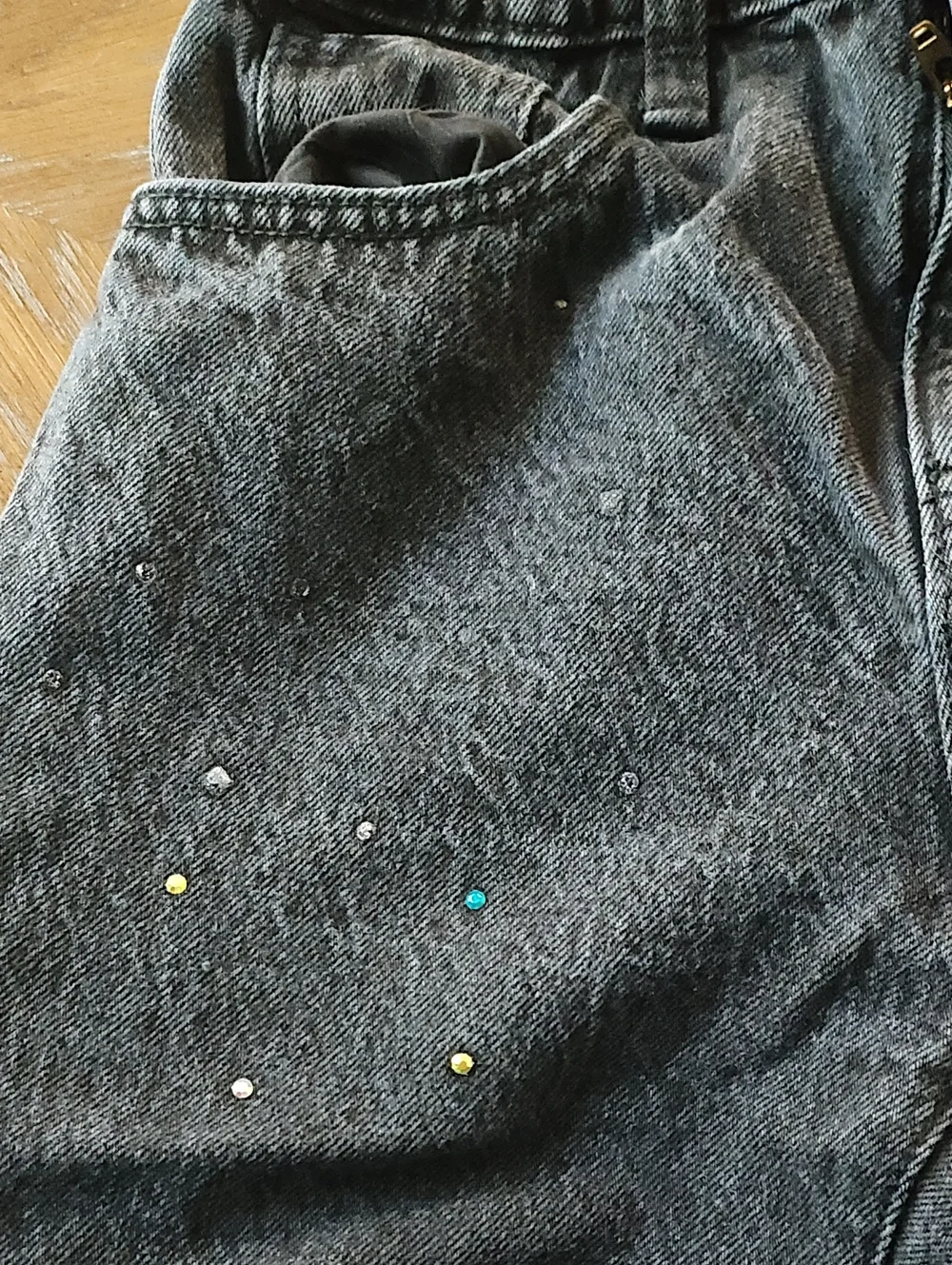 Old Navy Girl's Black Jeans with Subtle Stud Accents